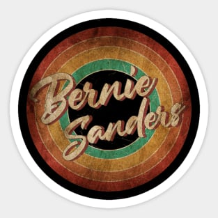 Bernie Sanders Vintage Circle Art Sticker